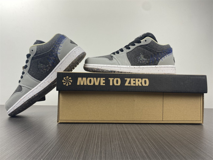 jordan 1 low crater black grey - dm4657-001