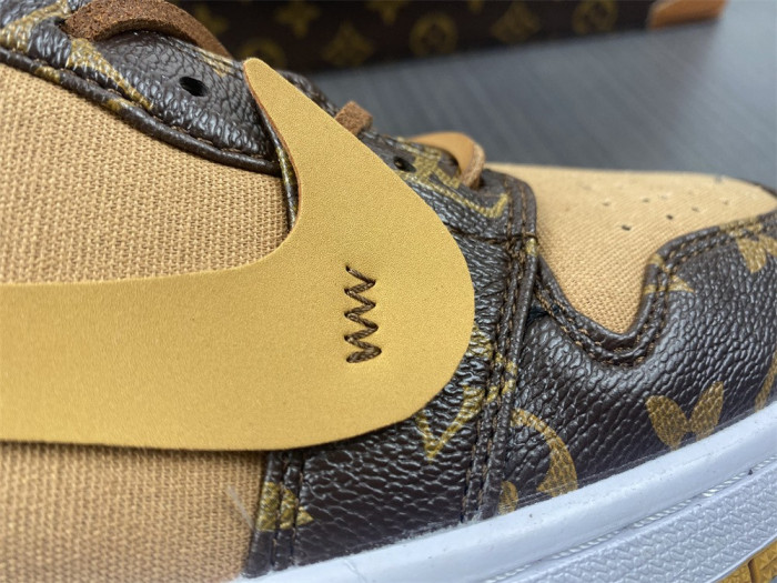 air jordan 1 ofw-louiv low  (with case)