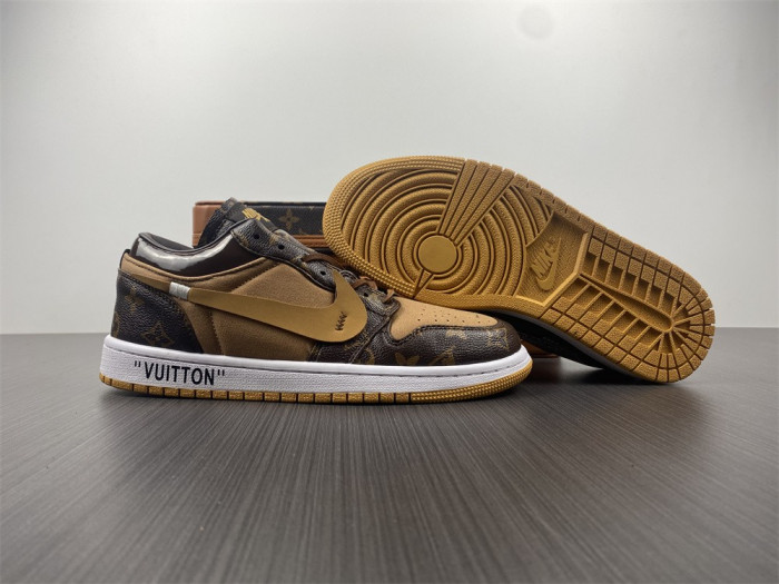 air jordan 1 ofw-louiv low  (with case)