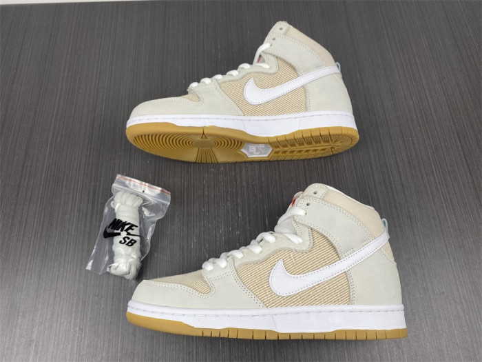 nike sb dunk high unbleached pack da9626-100