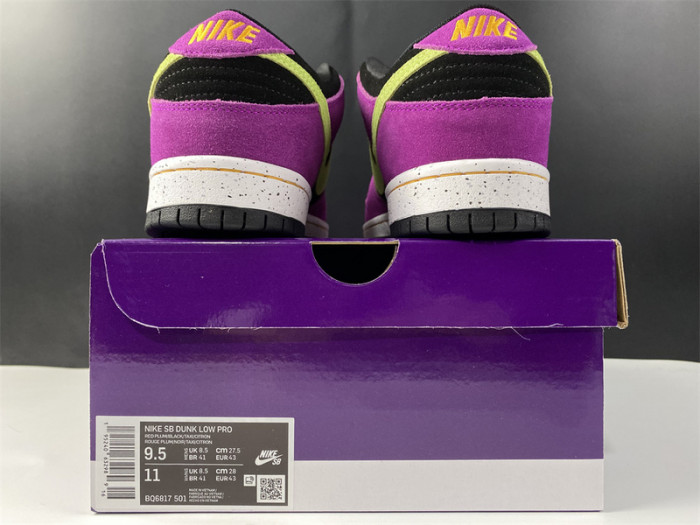 nike sb dunk low red plum  bq6817-501