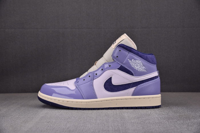 wmns air jordan 1 mid“purple chenille” dz3745-500