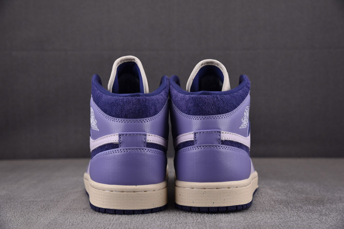wmns air jordan 1 mid“purple chenille” dz3745-500