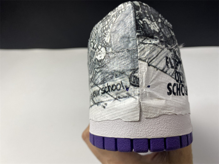 nike dunk low "flip the old school" dj4636-100