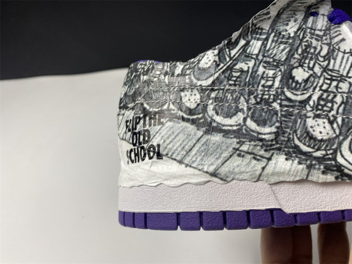 nike dunk low "flip the old school" dj4636-100