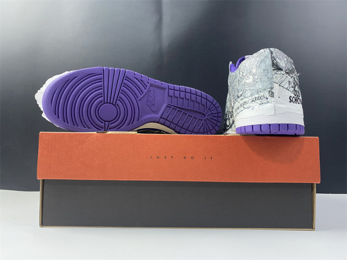 nike dunk low "flip the old school" dj4636-100