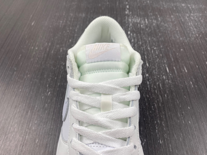 nike dunk low gs white green grey fd9911-101