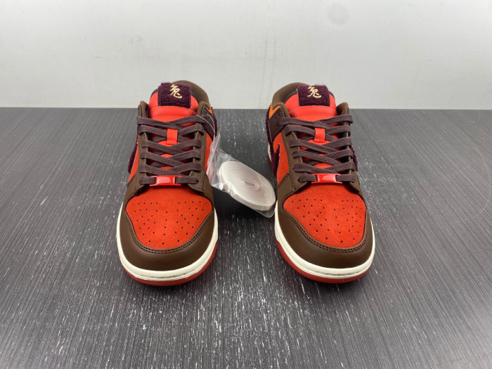 nike dunk low year of the rabbit orange fd4203-661