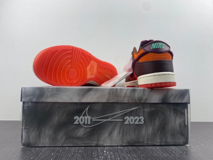 nike dunk low year of the rabbit orange fd4203-661