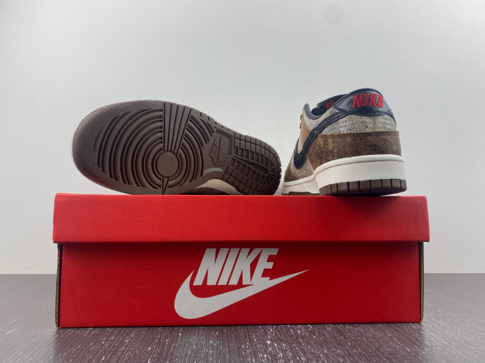 nike dunk low co.jp brown snakeskin fj5434-120