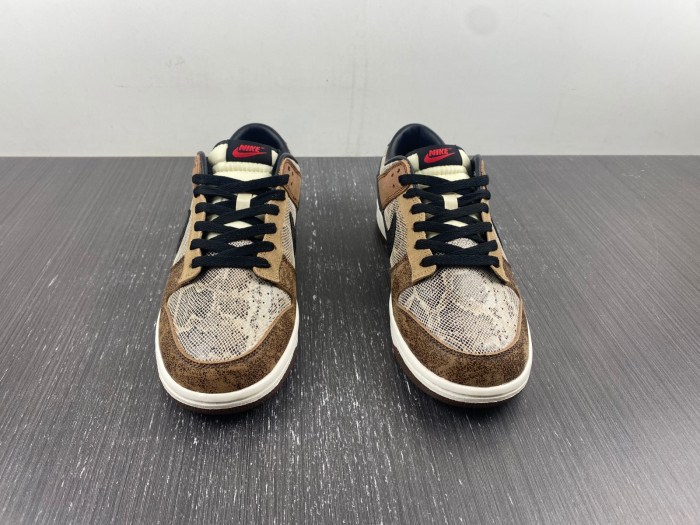nike dunk low co.jp brown snakeskin fj5434-120