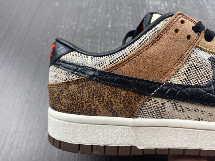 nike dunk low co.jp brown snakeskin fj5434-120