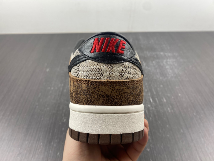 nike dunk low co.jp brown snakeskin fj5434-120