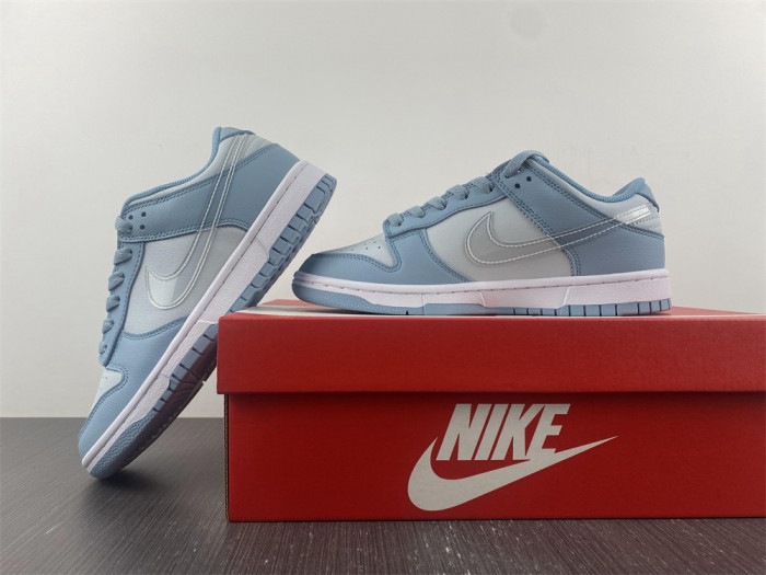 nike dunk low gs grey blue dh9765-401