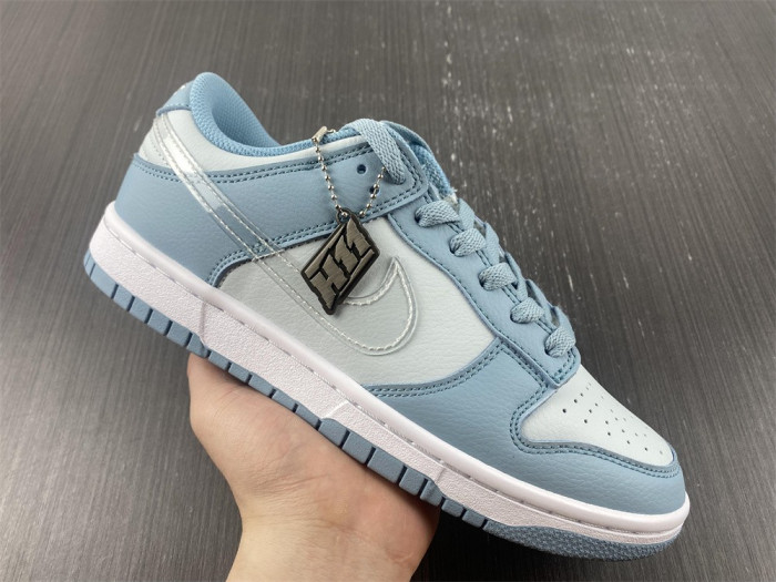 nike dunk low gs grey blue dh9765-401