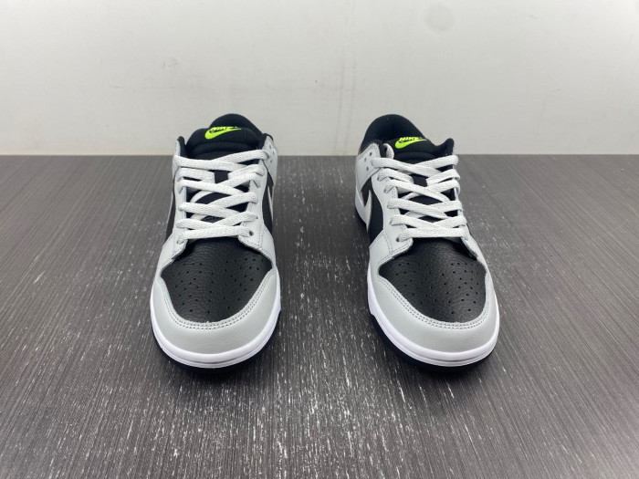 nike dunk low grey panda volt - fd9756-001