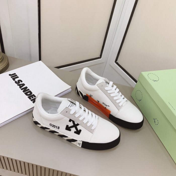 ofw calfskin vulcanized low sneakers