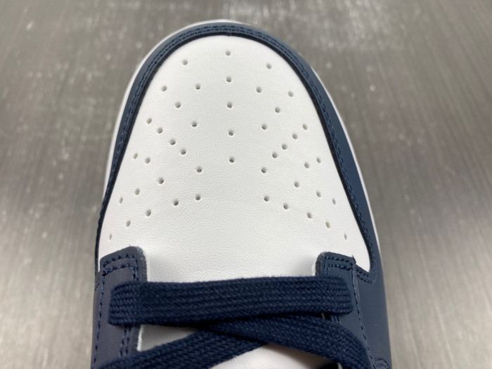 nike dunk low white navy university blue fn7800-400