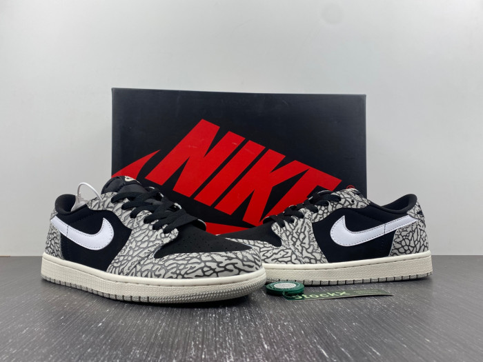 air jordan 1 low og black cement cz0790-001