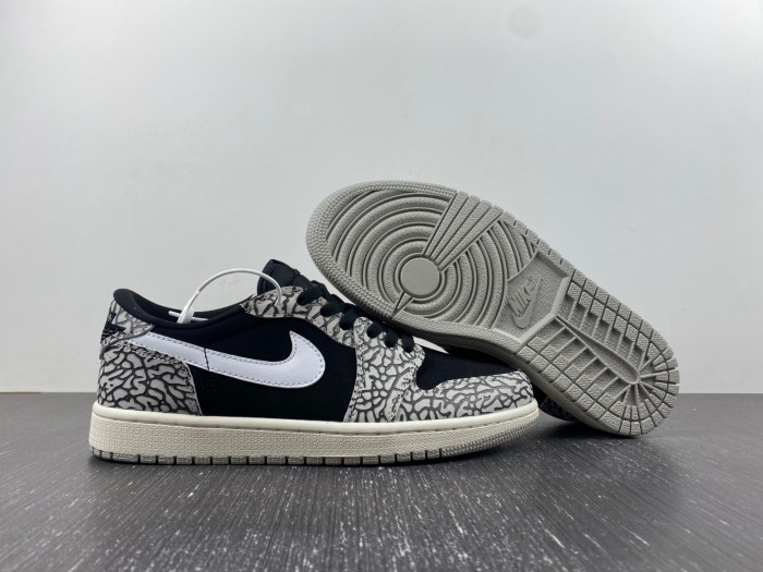 air jordan 1 low og black cement cz0790-001