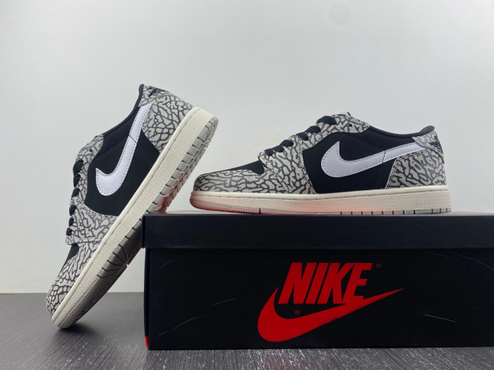 air jordan 1 low og black cement cz0790-001
