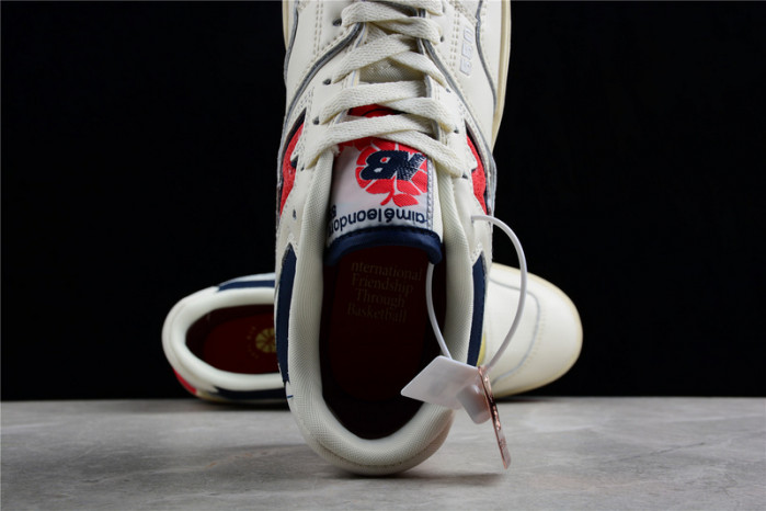 new balance 550 aime leon dore white navy red bb550a3