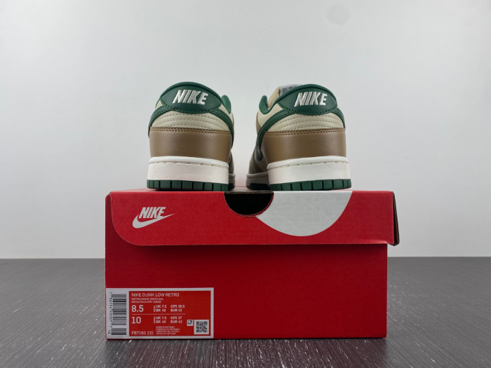 nike dunk low tan green fb7160-231