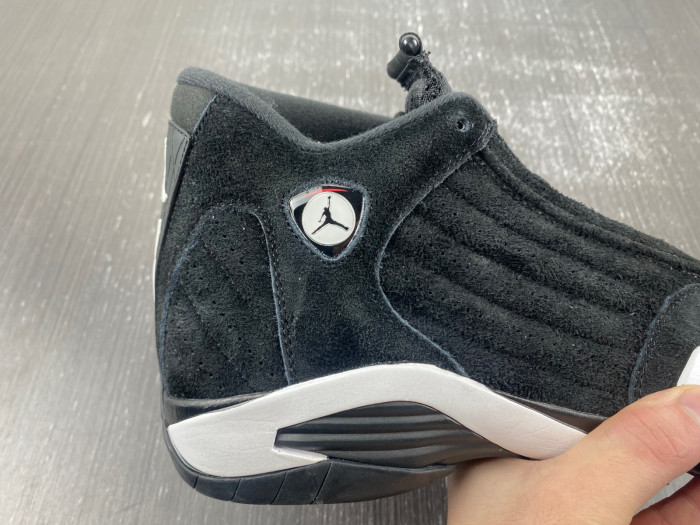 air jordan 14 “black/white/university red” 487471-016