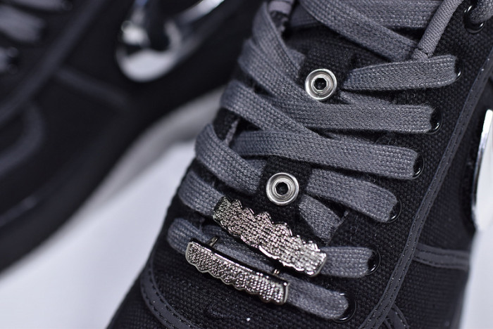 travis scott x nike air force 1 black aq4211-001