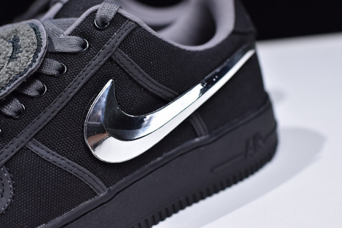 travis scott x nike air force 1 black aq4211-001