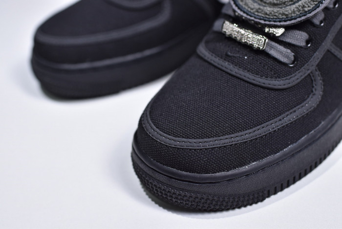 travis scott x nike air force 1 black aq4211-001