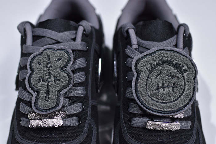travis scott x nike air force 1 black aq4211-001