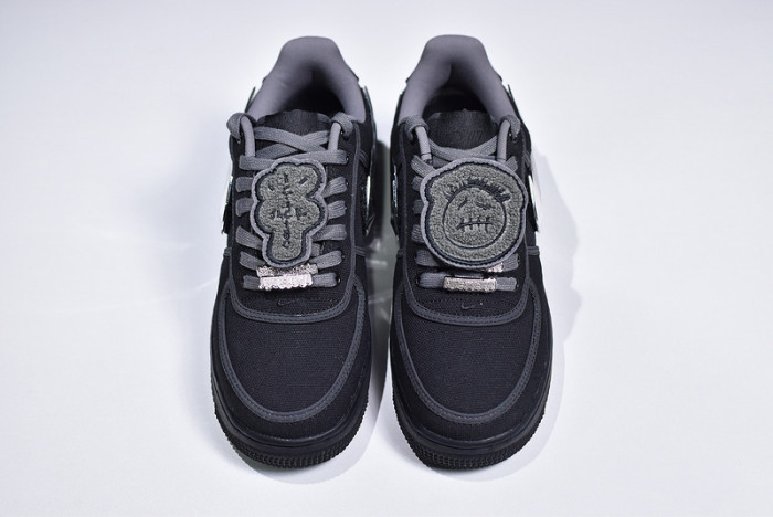 travis scott x nike air force 1 black aq4211-001