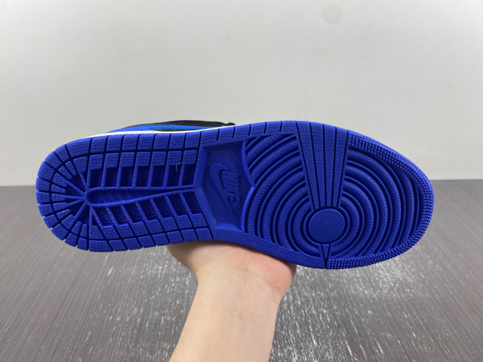 air jordan 1 black and blue satin low top  921193-007