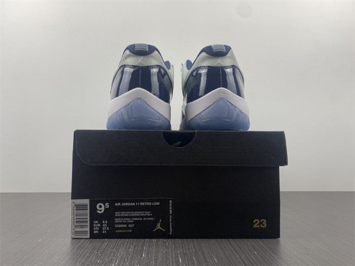 jordan 11 retro low georgetown - 528895-007