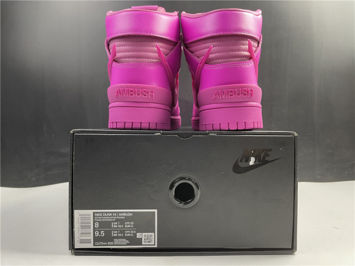 nike dunk high ambush active fuchsia - cu7544-600