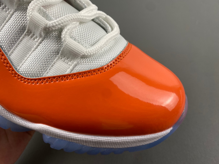 air jordan 11 retro white orange