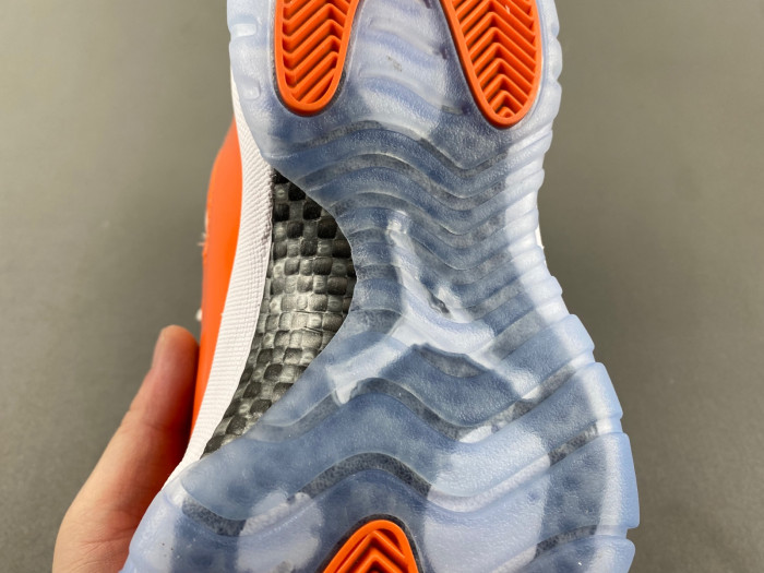 air jordan 11 retro white orange