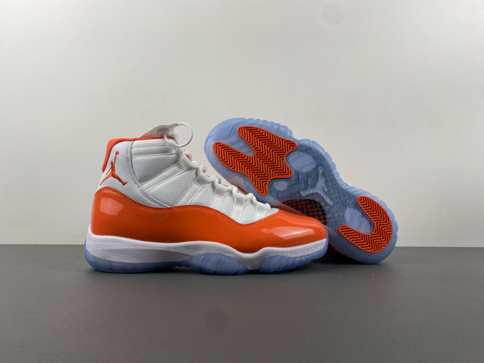 air jordan 11 retro white orange