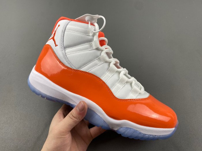 air jordan 11 retro white orange